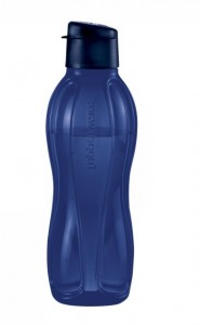 Эко-бутылка Tupperware (1 л) в темно-синем цвете с клапаном