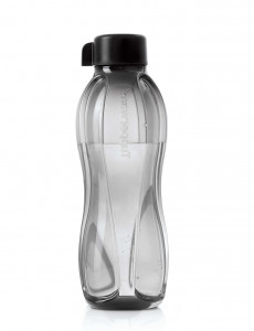 Эко-бутылка 1 л черная с винтовой крышкой Tupperware